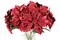 33" Poinsettia Burgundy– Artificial Holiday Glitter Décor Flower, Christmas Faux Plant for Home, Wreaths & Centerpieces, Set of 3